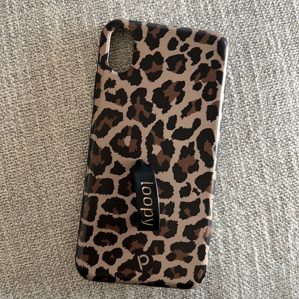 Loopy iPhone XS Max phone case leopard pattern